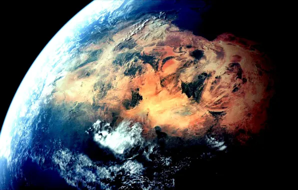 Planet, Earth, the Sahara desert