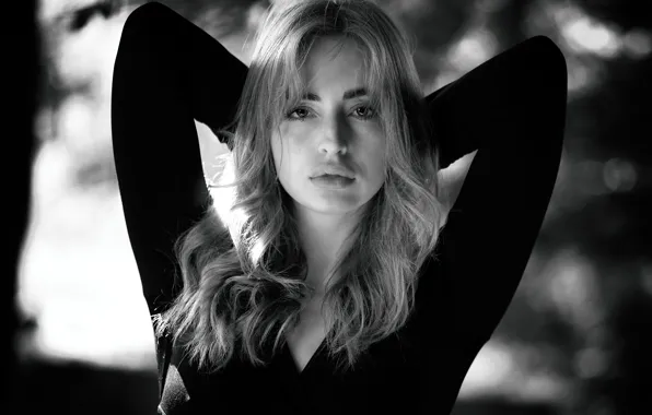 Black, Monochrome, Dress