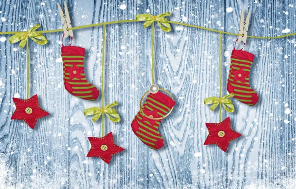 Picture winter, snow, toys, New Year, Christmas, Christmas, winter, snow