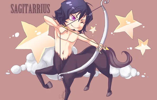 Bow, arrow, centaur, Sagittarius, zodiac sign