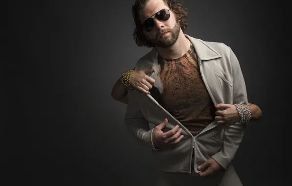 Glasses, male, female hands