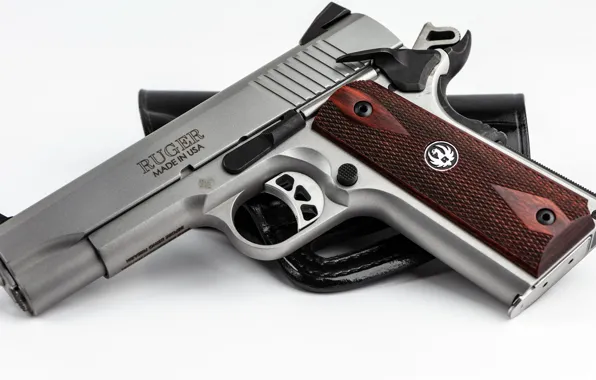 Gun, pistol, United States, holster, Ruger, Commander, semi-automatic, SR1911