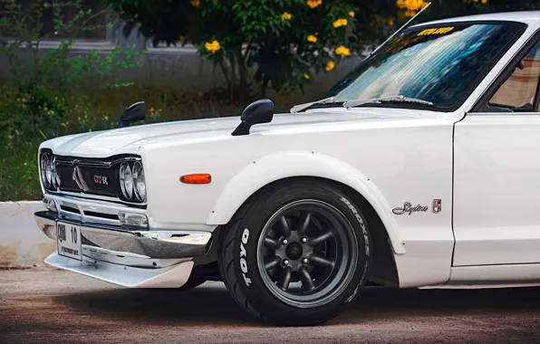 Auto, White, Disk, Machine, Wheel, Nissan, Nissan, Lights