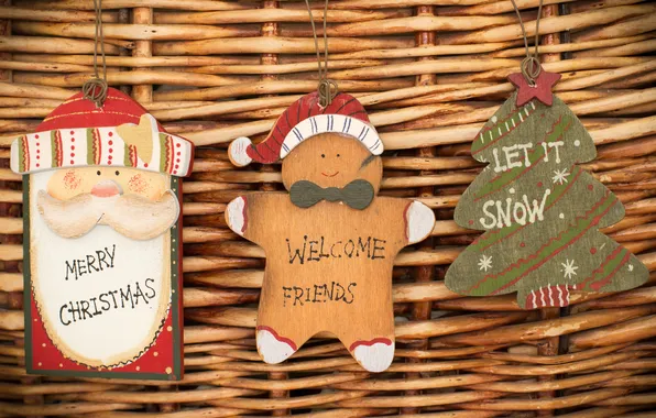 Tree, holiday, tree, new year, Santa Claus, cookie