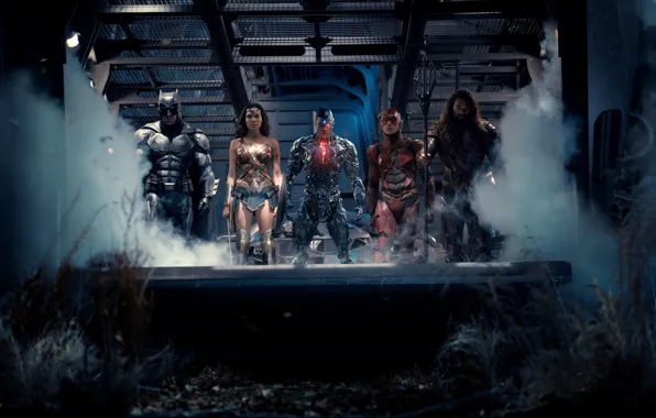Wonder Woman, Batman, Movie, Cyborg, Flash, Aquaman, Justice League, Justice League