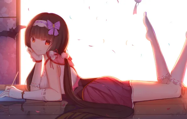 Girl, handle, lies, tablet