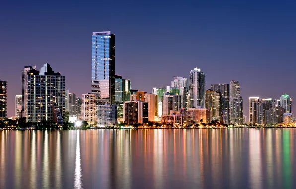 Picture the city, the ocean, Miami