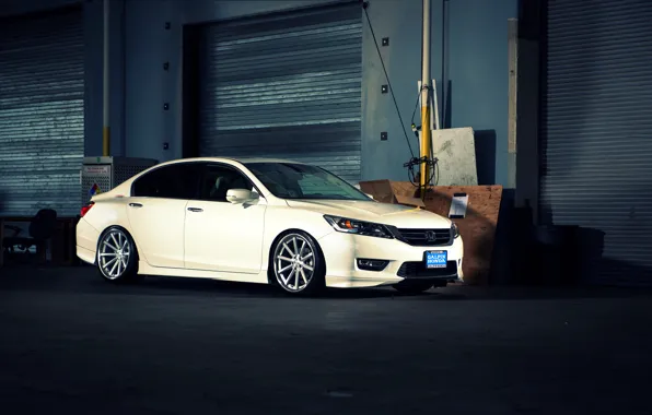 White, wheels, Honda, Accord, Honda, chord, Galpin