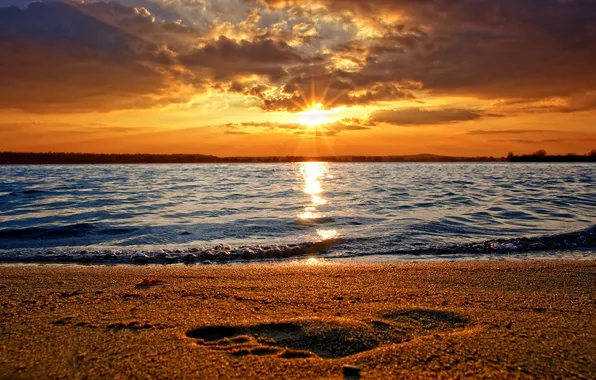 Sand, sea, water, photo, shore, landscapes