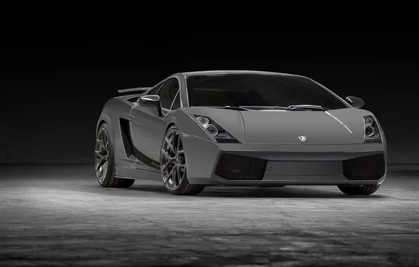 Picture grey, background, tuning, Lamborghini, supercar, Gallardo, twilight, Vorsteiner