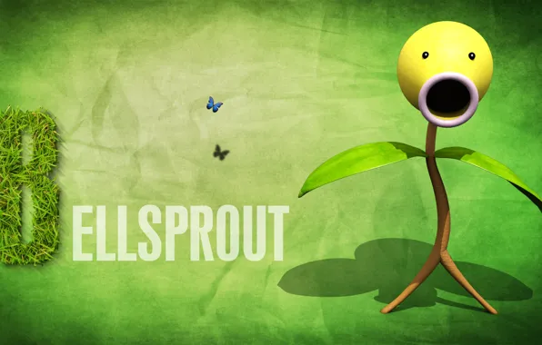 Picture plant, Rostock, pokemon, pokemon, herbal, bellsprout, Bellsprout