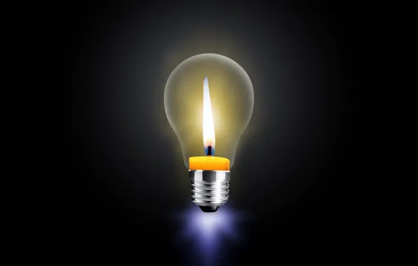 Light, energy, candle, bulb