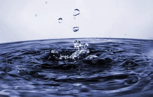 Water, drops, macro