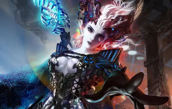 Girl, hands, art, galaxy saga, brenay