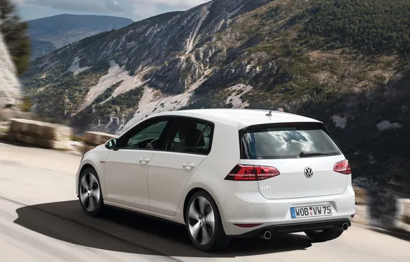 Car, Volkswagen, road, wallpapers, Golf, GTI, 5-door