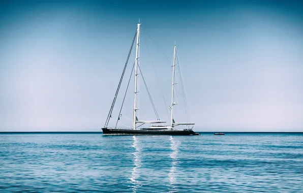 Picture sea, yacht, The Mediterranean sea, Mediterranean Sea