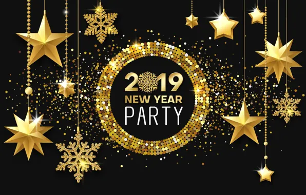 Wallpaper new year, 2019, background