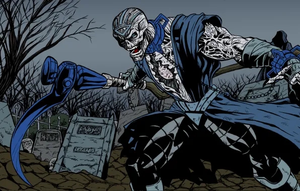 Cemetery, staff, cloak, DC Comics, Nekron