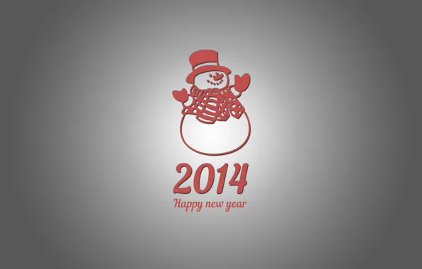 New year, Minimalism, snowman, new year, snowman, Christmas