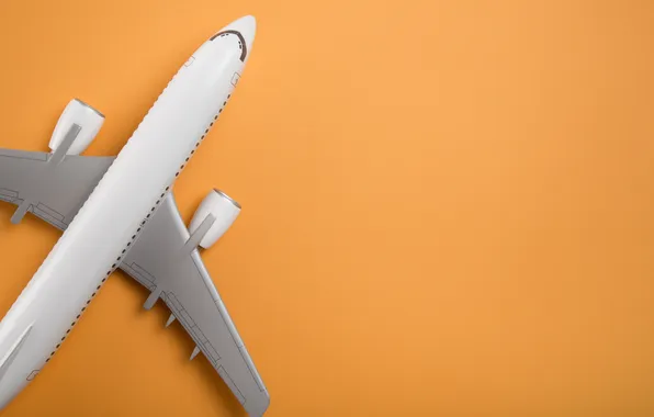 Aircraft, background, airplane, fly, air, orange, plane, paper