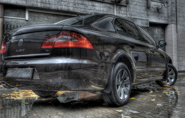 Reflection, HDR, Auto, Skoda, Superb