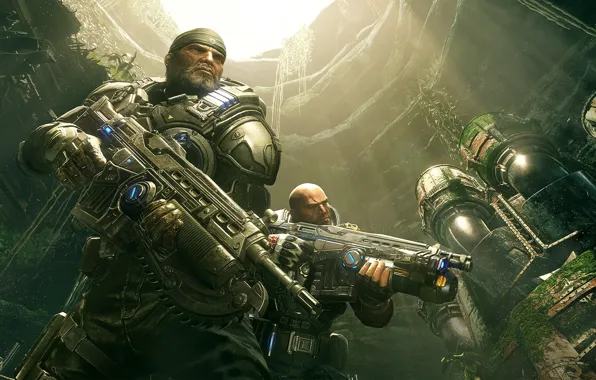 Wallpaper weapons, soldiers, Gears of War, Gears 5 for mobile and ...