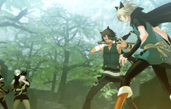 The game, anime, art, guys, characters, Lamento