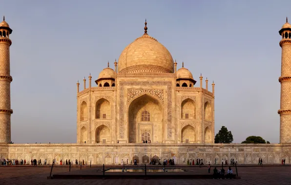India, Taj Mahal, monument, marble, architecture, Agra, Taj Mahal, Yamuna