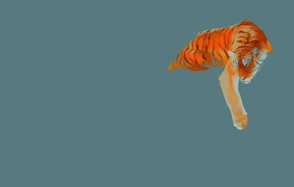Strips, tiger, predator, art, Tiger pack, Maria Kuzmicheva