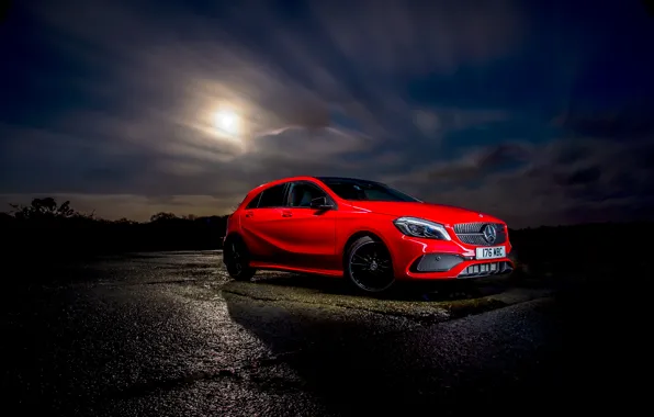 Picture red, Mercedes-Benz, Mercedes, AMG, AMG, A-class, W176