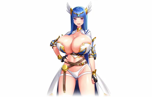 Girl, sexy, lingerie, pantsu, cleavage, panties, long hair, boobs