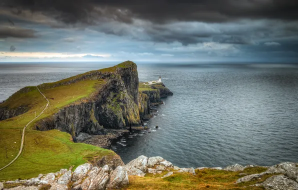 Sea, autumn, scotland