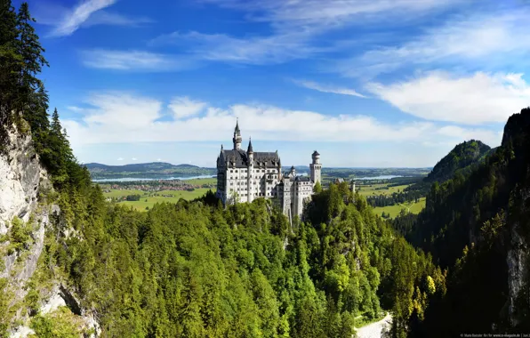Picture Germany, Germany, Neuschwanstein Castle, Bavarian Alps, The Bavarian Alps, Neuschwanstein Castle