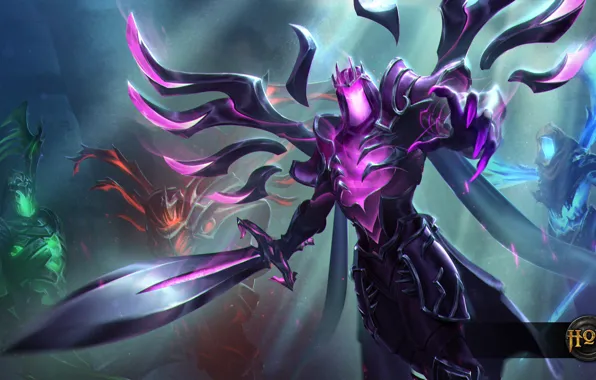 Art, Heroes of Newerth, Angel of Death, moba, Shadowblade