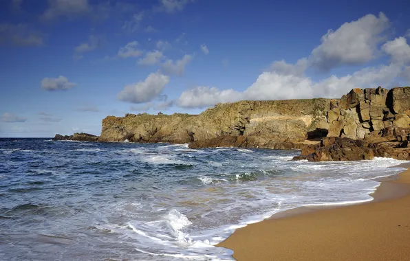 Sea, landscape, shore