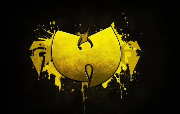 Picture Music, Black, Logo, Wallpaper, Yellow, Wu-Tang Clan, Hardcore Hip-Hop