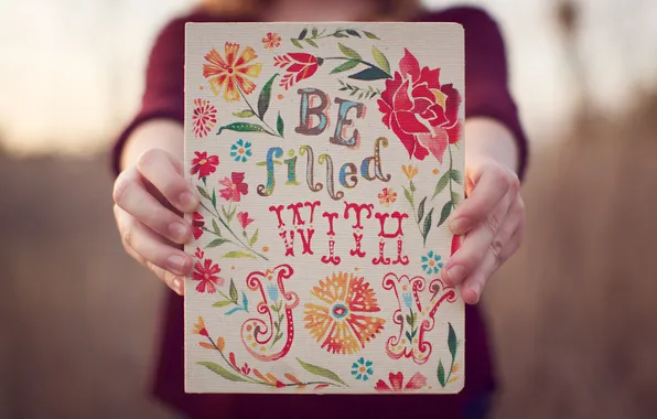 Text, the inscription, pattern, figure, hands, fingers