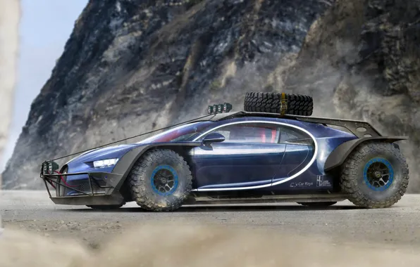 Off-road, hypercar, Javier Oquendo, bugatti chiron, Battle Cars