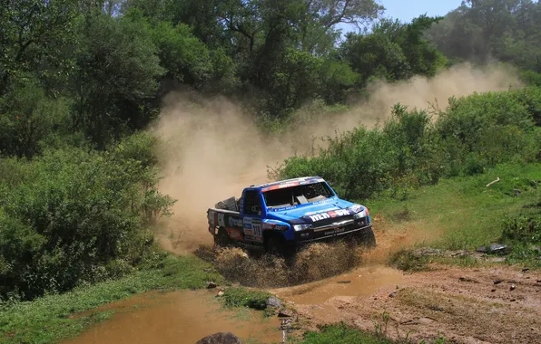 Picture Water, Chevrolet, Forest, Turn, Dirt, Chevrolet, Squirt, Rally