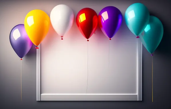 Balls, balloons, holiday, balls, Shine, Christmas, New year, March 8