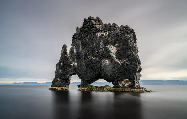 Rock, Iceland, Hvitserkur, Vatnsnes