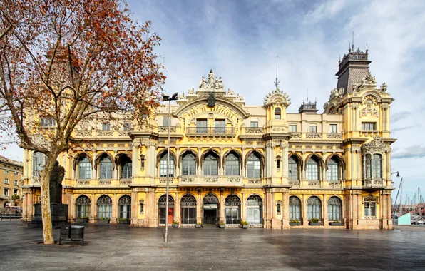 House, tree, area, monument, Spain, Palace, Barcelona
