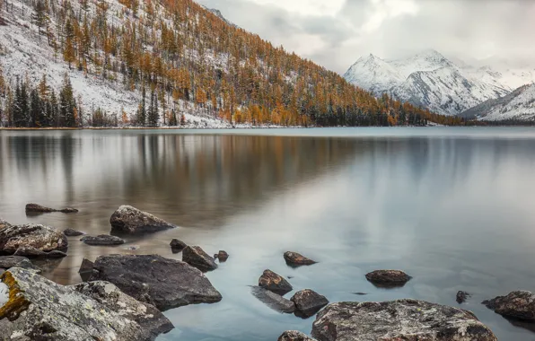Picture The Altai Mountains, The Katun ridge, SREDNEE Multinskoe lake
