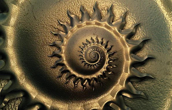 Metal, pattern, spiral, texture, ornament, metallic, relief, foil