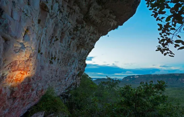 Rock, Colombia, rock painting, Chiribiquete