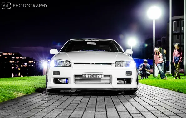 Picture white, tuning, GT-R, Nissan, the front, Nissan Skyline, R34