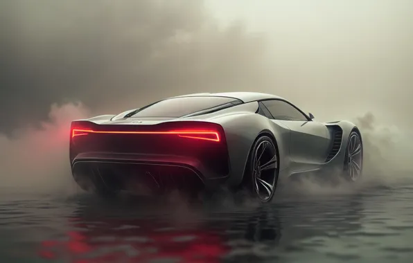 Sports CAR, DESIGN, LIGHTS, FORM, RED, STOP, FOG, BACKLIGHT