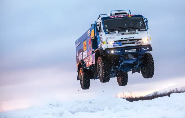 Winter, Snow, Truck, Master, Russia, Kamaz, Rally, KAMAZ