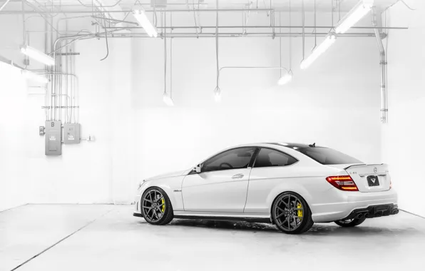 Picture white, lamp, Mercedes-Benz, white, AMG, rear, Mercedes Benz, C-Class