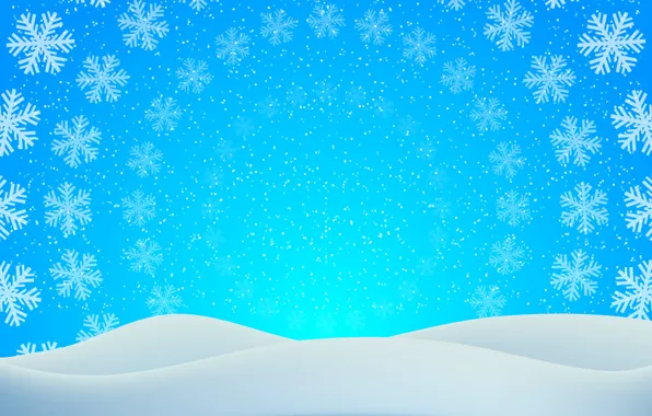 Winter, snow, circles, snowflakes, texture, Christmas, the snow, New year